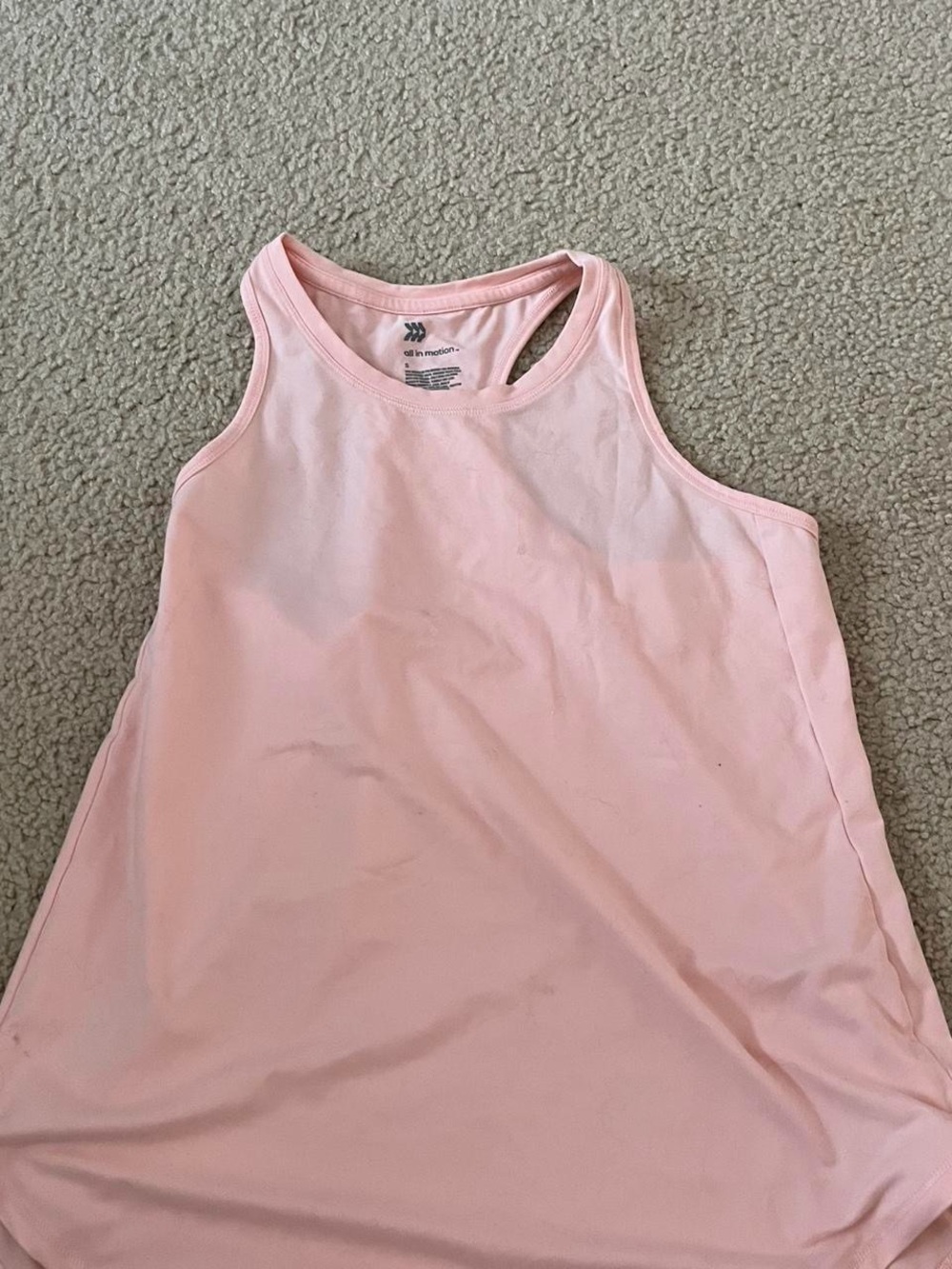 All in Motion Light Pink Racerback Tank Top -never worn!